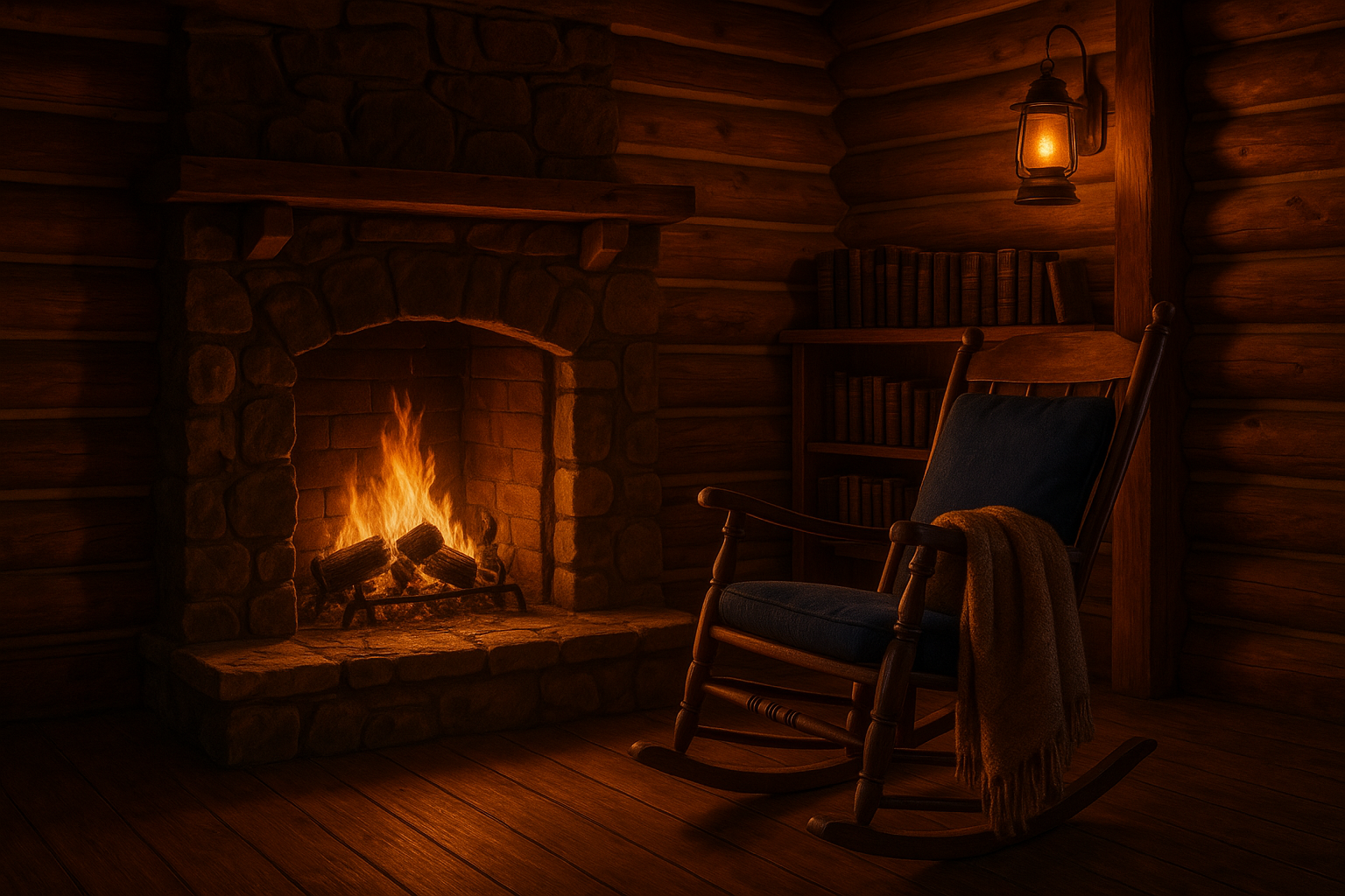 Digital Grandpa's Cozy Cabin